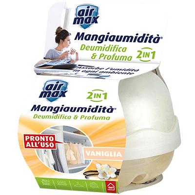 KIT DEUMIDIFICATORE AIR MAX MANGIAUMIDITA' + SALI 450 GR UMIDITA'  UMIDIFICATORE